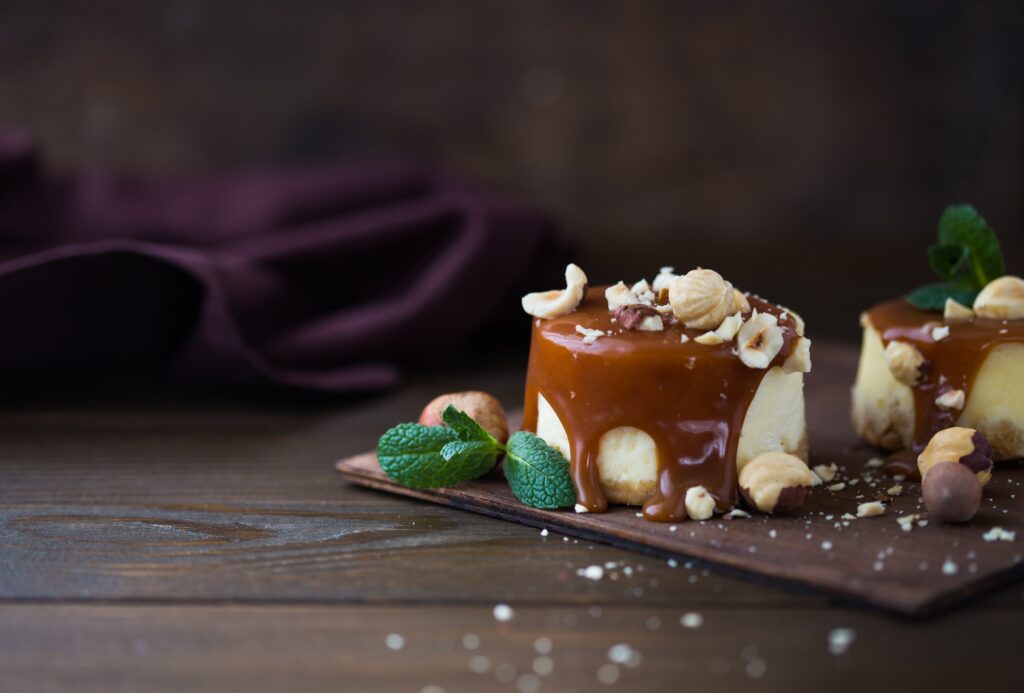 Salted Caramel Pretzel Cheesecake Bites